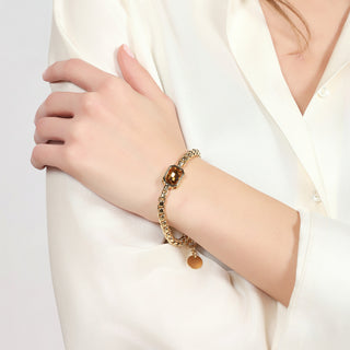 Bracciale Joya Cristallo Giallo Unoaerre