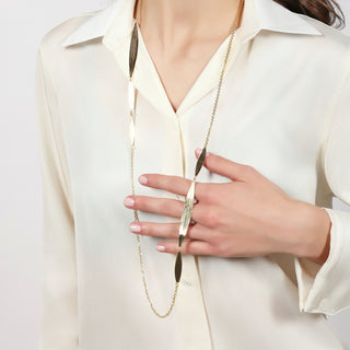 Collana Joya Goccia Azzurra Marrone Unoaerre