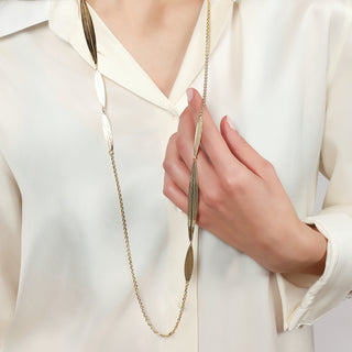 Collana Joya Goccia Azzurra Marrone Unoaerre
