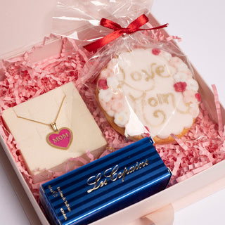 Box Collana"Mom"+Biscotti+Profumo