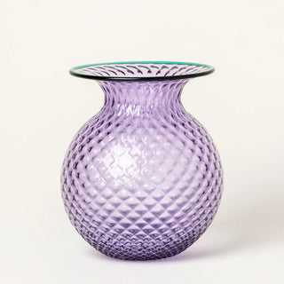 Vaso Monofiori Balloton Large Lilla Menta Venini h.24.2 cm.