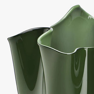 Vaso Fazzoletto Medium Verde Mela Venini h. 24 cm.
