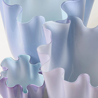 Vaso Fazzoletto Medium Lilla Menta Venini h. 24 cm.