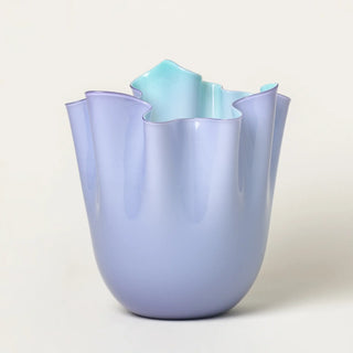 Vaso Fazzoletto Medium Lilla Menta Venini h. 24 cm.
