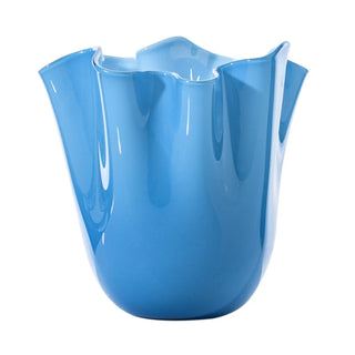 Vaso Fazzoletto Medium Acquamare Venini h. 24 cm.