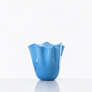 Vaso Fazzoletto Medium Acquamare Venini h. 24 cm.