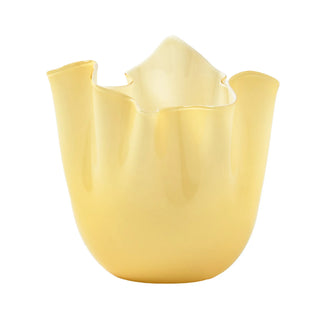 Vaso Fazzoletto Small Burro Venini h. 13.5 cm.