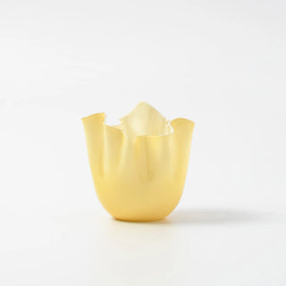 Vaso Fazzoletto Small Burro Venini h. 13.5 cm.