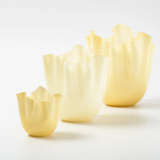 Vaso Fazzoletto Medium Burro Venini h. 24 cm.
