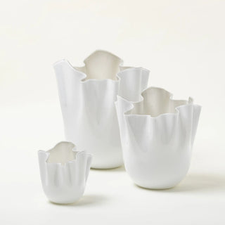 Vaso Fazzoletto Medium Snow Venini h. 24 cm.