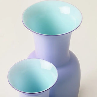 Vaso Opalino Medium Lilla Menta Venini h.36 cm.