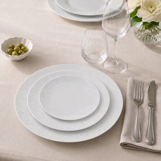 Servizio di Piatti Per 12 Persone 36 Pz. "Barocco '92 Bianco" Rosenthal Versace
