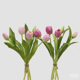 Bouquet di 5 Tulipani Mix Real Touch EDG h. 30 cm.