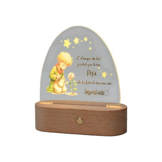 Bomboniera Lampada Led Piccolo Principe AD 14,5x16 cm.
