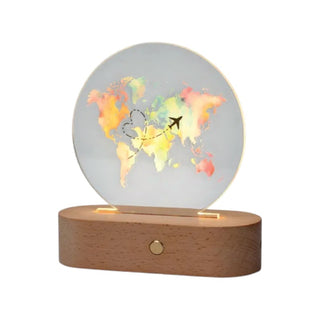 Bomboniera Lampada Led Mappamondo AD 14,5x6x16 cm.