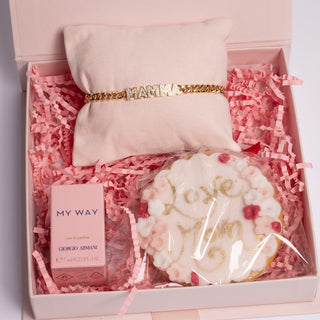 Box Bracciale Mamma Gold+Biscotto+Profumo