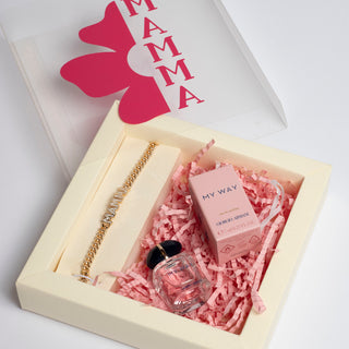 Box Bracciale Mamma Gold+Profumo