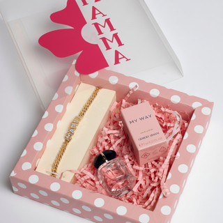 Box Bracciale Mamma Gold+Profumo