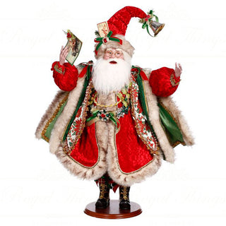 mark-roberts-christmas-collectable-doll-christmas-greetings-santa-red-green-beige-gold-MR-51-37672