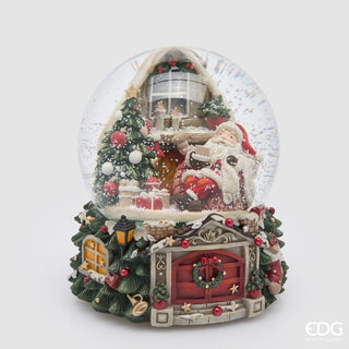 Decoro Sfera Acqua Babbo Pino EDG h. 20 cm.