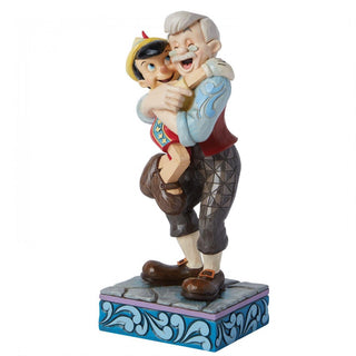 Figura Pinocchio e Geppetto Disney Traditions 17,5 cm.