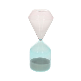 tognana-clessidra-forma-a-diamante-time-verde-e-rosa-h20cm