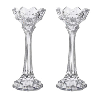 Set 2 Candelieri "Diamond Point" Rogaska