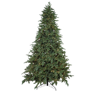 Albero di Natale Pino Verde Courmayeur 5000 MiniLed Fiori di Lena h. 240cm.