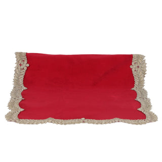 Runner in Velluto "Abbraccio di Natale" Fiori di Lena 115 cm.