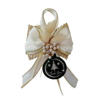 Bomboniera/Segnaposto Fiocco con Perline