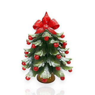 Albero di Natale in Porcellana di Capodimonte h. 21 cm.