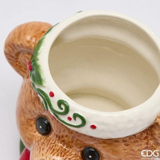 Vaso Orso Papillon EDG h.18 cm.