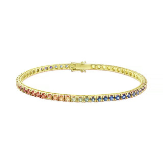 Bracciale Tennis Rainbow in Argento 925%