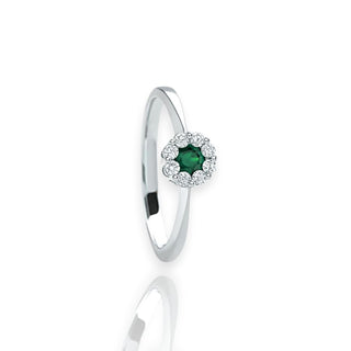 Anello con Smeraldo e Diamanti Giorgio Visconti