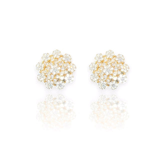 Orecchini Flower Gold in Argento 925%