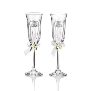 Set Cornice Nozze+Coppia di Flutes Valenti