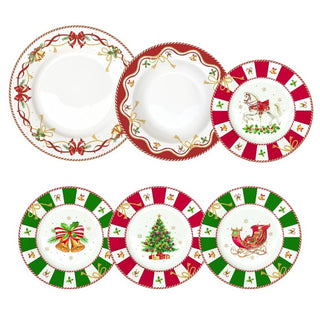 Servizio di Piatti 38 Pz. "Christmas Tale" Easy Life