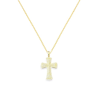 Collana Croce “Cross Gold” in Argento 925%