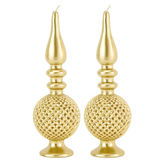 Set 2 Candele Tip Oro Fade Maison h. 24.5 cm.