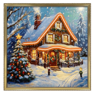 Quadro XMas Led Casa Palais Royal Lamart 60x60 cm.