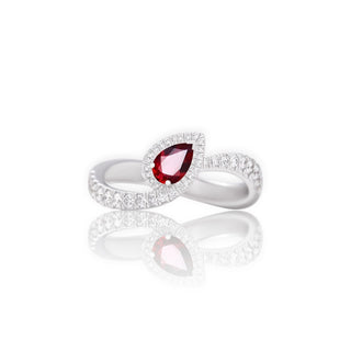 Anello con Rubino e Diamanti Giorgio Visconti