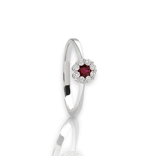 Anello con Rubino e Diamanti Giorgio Visconti