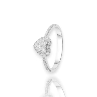 Anello Solitario Cuore Giorgio Visconti