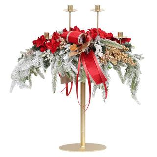 Candeliere 4 Fiamme Fiori di Lena 65 cm.