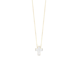 Collana Croce “Cross Gold” in Argento 925%