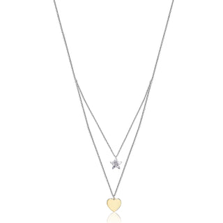 Collana Cuore/Stella in Argento 925%