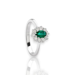 Anello con Smeraldo e Diamanti Giorgio Visconti