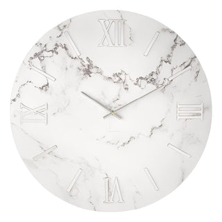 Orologio Da Parete Bianco in MDF L'Arte di Nacchi Ø80 cm.