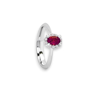 Anello con Rubino e Diamanti Giorgio Visconti