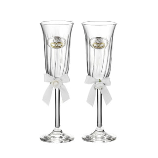 Set Cornice 25° Anniversario Nozze + Coppia di Flutes Valenti